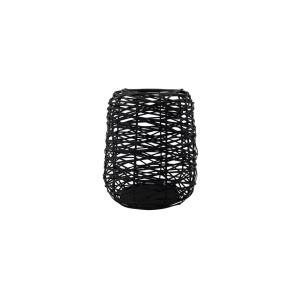 Farol de metal negro H27