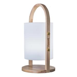 Farol led inalámbrico madera h37cm