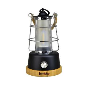 Farol led inalámbrico negro h23cm