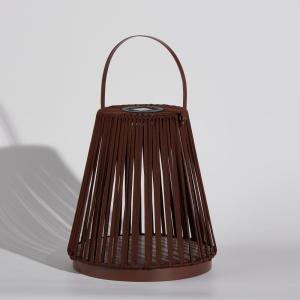 Farol LED solar marrón