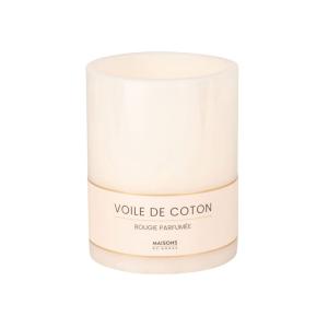 Farolillo con vela perfumada color blanco Alt. 15 cm