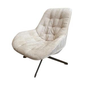 Fauteuil rotatif en tissu elegante