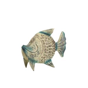 Figura azul de metal 34x11x24cm