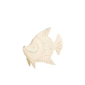 Figura blanco de metal 34x11x24cm