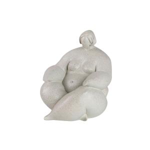 Figura blanco de resina 21x19x22cm