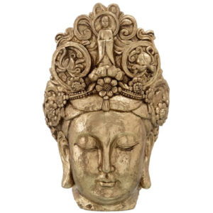 Figura de Buda de resina cobre