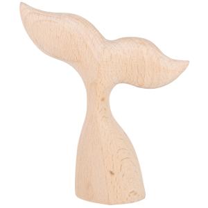 Figura de cola de ballena de madera de haya Alt. 15