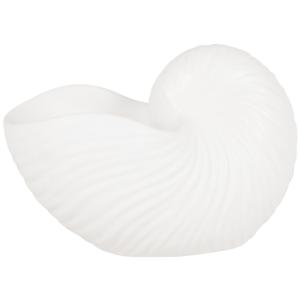 Figura de concha de cerámica blanca Alt. 17