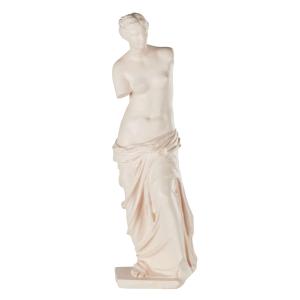 Figura de diosa de polirresina de color beige rosado Alt. 63