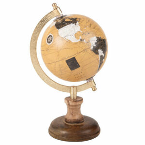 Figura de globo terráqueo con mapamundi Alt.23