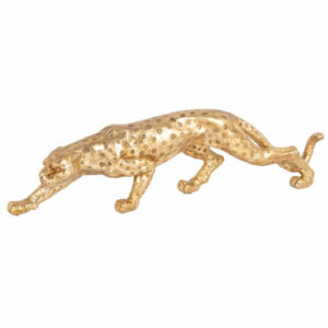 Figura de leopardo dorada Alt. 14