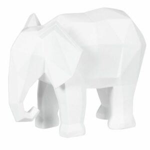 Figura de origami de elefante blanco Alt. 12