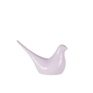 Figura de pájaro de porcelana violeta parma Alt. 17