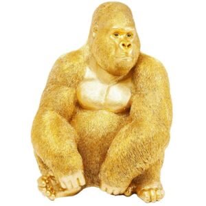 Figura deco monkey gorilla side xl oro 76cm