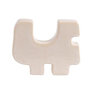 Figura decorativa abstracta de porcelana blanca Alt, 20 cm
