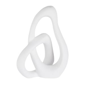 Figura decorativa de dolomita blanca de 40 cm