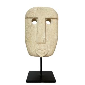 Figura decorativa de piedra con soporte 18 x 8 cm