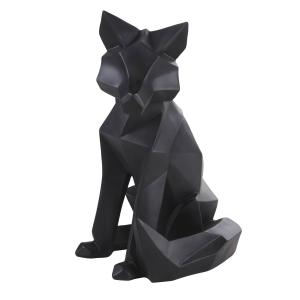 Figura decorativa de zorro negro de 65 cm