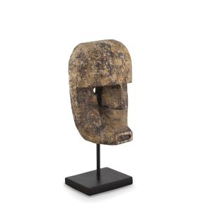Figura decorativa  madera marrón alt. 38 cm