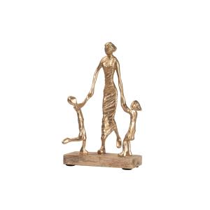 Figura natural de madera 19x21x33cm
