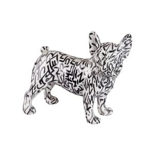 Figura plateado de resina 24x12x22cm