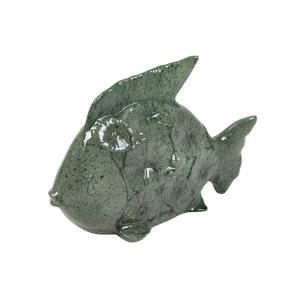 Figura verde de cerámica 34x29x11cm
