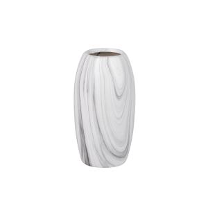 Florero blanco de cerámica 11x11x21cm