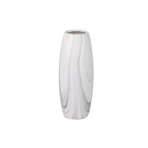 Florero blanco de cerámica 12x12x30cm