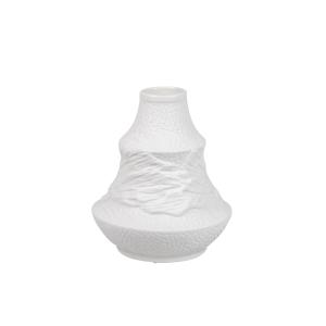 Florero blanco de cerámica 21x7x25cm
