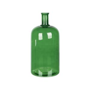 Florero de vidrio verde esmeralda 45 cm