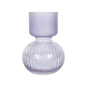 Florero de vidrio violeta 26 cm