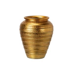 Florero dorado de cerámica 44x44x52cm