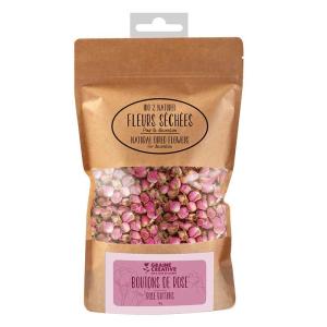 Flores secas, capullos de rosa decorativos 150 g