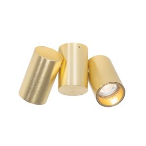 Foco diseño dorado 2 luces orientable