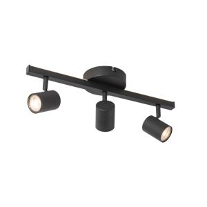 Foco techo negro gu10 50 mm 4 luces luz de fondo