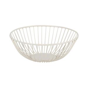 Frutero de acero blanco 20 cm