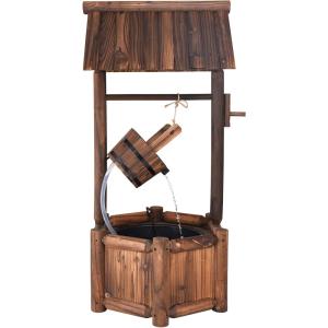 Fuente decorativa de jardín de abeto pardo 58,5 x 51 x 117…