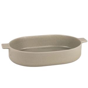 Fuente para gratinado de gres verde de 45 cm