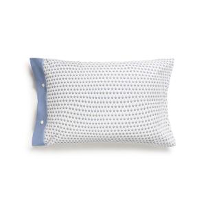 Funda almohada algodón patchwork azul 50x85