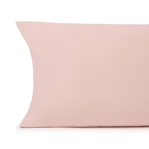 Funda almohada punto algodón rosa 45x105