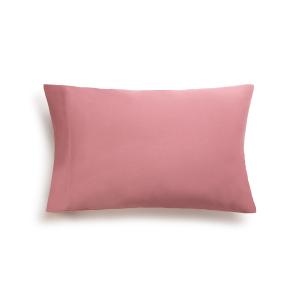 Funda almohada punto algodón rosa 50x75
