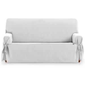Funda cubre sofá 2 plazas lazos protector liso 120-180 cm g…
