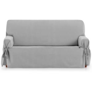 Funda cubre sofá 2 plazas lazos protector liso 120-180 cm g…