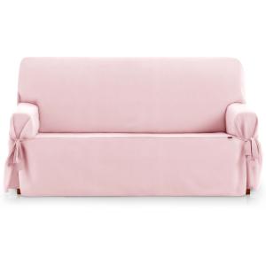 Funda cubre sofá 2 plazas lazos protector liso 120-180 cm r…