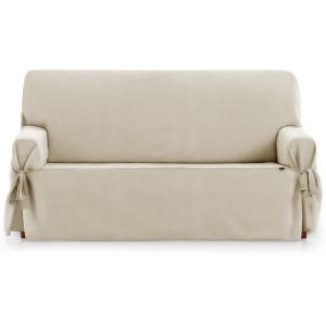 Funda cubre sofá 2 plazas lazos protector liso 120-180 cm t…