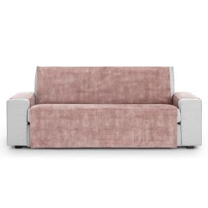 Funda cubre sofá aterciopelado antimanchas rosa 170-210 cm