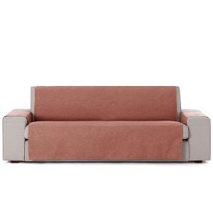 Funda cubre sofá protector liso 115 cm teja