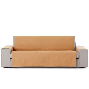 Funda cubre sofá protector liso 155 cm ocre