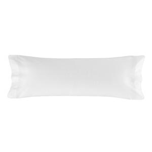 Funda de almohada 100% algodón blanco 45x110 cm (cama 90)