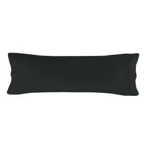 Funda de almohada 100% algodón negro 45x110 cm (cama 90)